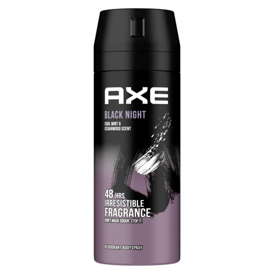 اسپری بدن آکس Axe مدل Black Night ماندگاری 48 ساعته حجم 150 میل