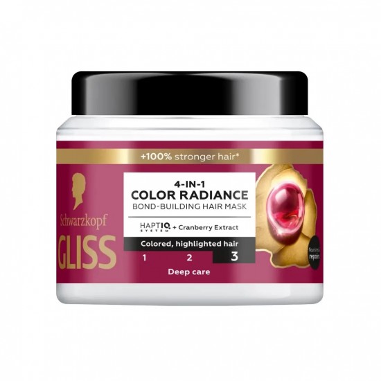 ماسک مو 4 کاره گلیس Gliss مدل Color Radiance حجم 400 میل