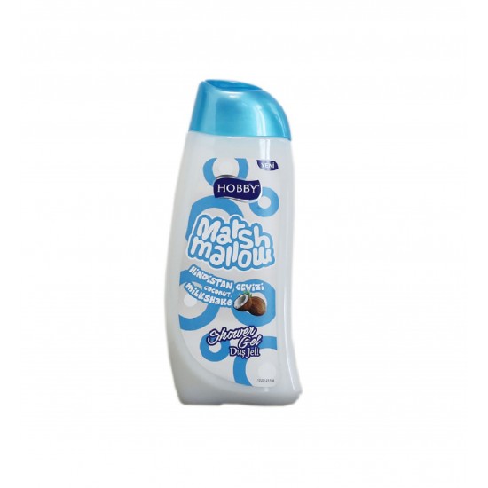 شامپو بدن هوبی Hobby مدل Marshmallow حاوی عصاره نارگیل حجم 500 میل