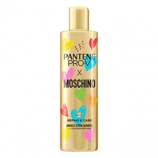 شامپو (سرم) مو کراتین ترمیم کننده پنتن Pantene مدل Pro-V Moschino حجم 225 میل