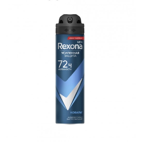  اسپری دئودورانت رکسونا Rexona مدل Кобальт مردانه 72 ساعته حجم 150 میل