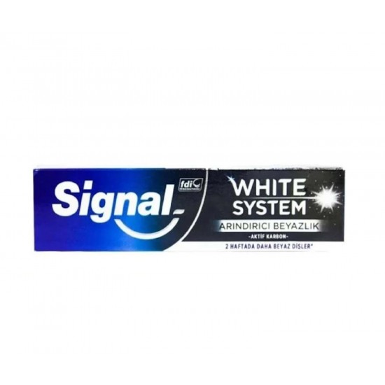 خمیر دندان سیگنال Signal مدل White System زغالی حجم 75 میل