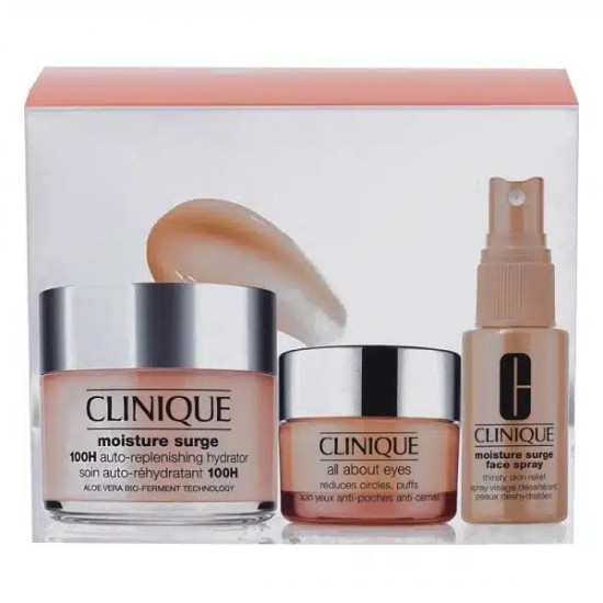 پک مراقبت از پوست کلینیک Clinique مدل Moisture surge مجموعه 3 عددی