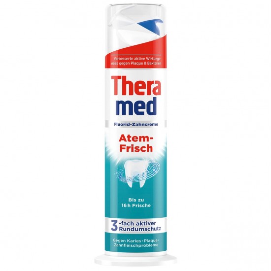 خمیر دندان پمپی ترامد Thera Med خنک کننده حجم 100 میل