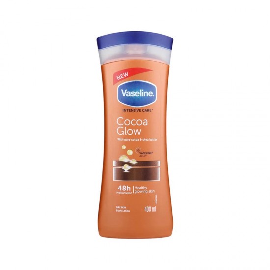 لوسیون بدن وازلین Vaseline مدل Cocoa Glow حجم 400 میل