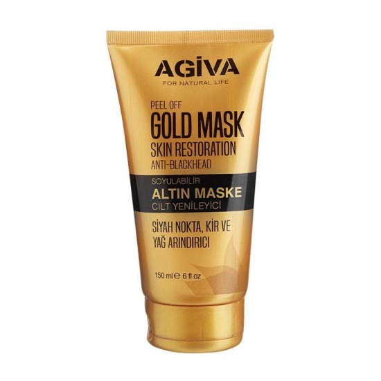 ماسک لایه بردار طلا آگیوا Agiva مدل Gold Skin Mask حجم 150 میل
