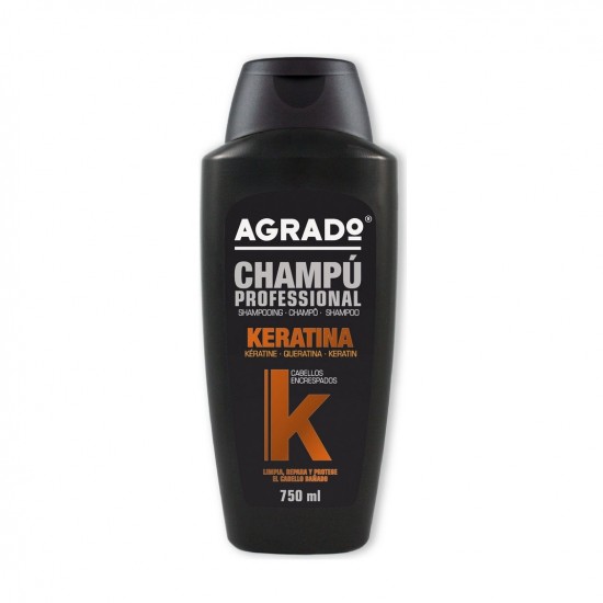شامپو کراتین آگرادو اسپانیا Agrado مناسب موهای وز حجم 750 میل