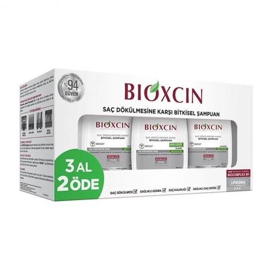 پک 3 عددی شامپو ضد ریزش بیوکسین Bioxcin مناسب موهای چرب حجم 300 میل