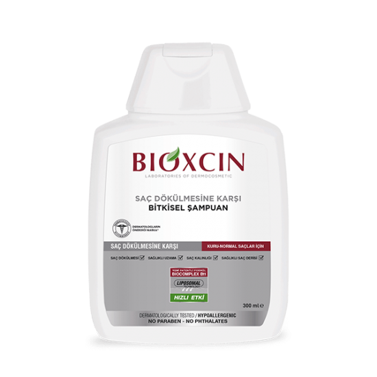 شامپو ضد ریزش بیوکسین Bioxcin مناسب موهای خشک و نرمال حجم 300 میل