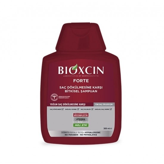 شامپو ضد ریزش بیوکسین فورت Bioxcin Forte مناسب تمام موها حجم 300 میل