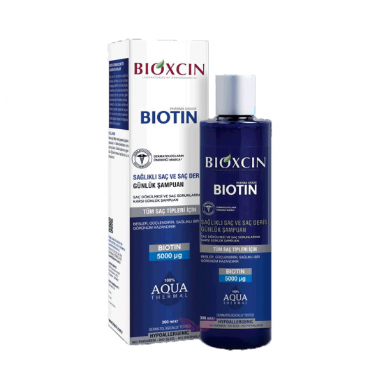 شامپو بیوکسین Bioxcin ضد ریزش روزانه مدل Biotin حجم 300 میل