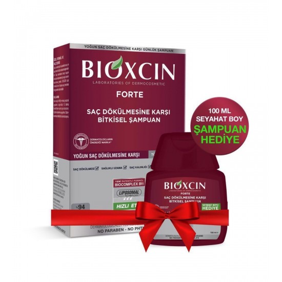 شامپو ضد ریزش بیوکسین فورت Bioxcin Forte مناسب تمام موها حجم 300+ 100 میل