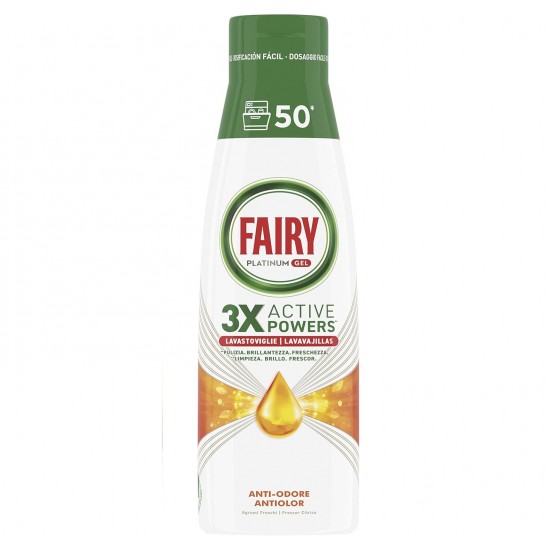 ژل ماشین ظرفشویی فیری Fairy مدل 3X Active Powers حجم 1000 میل 50 بار مصرف