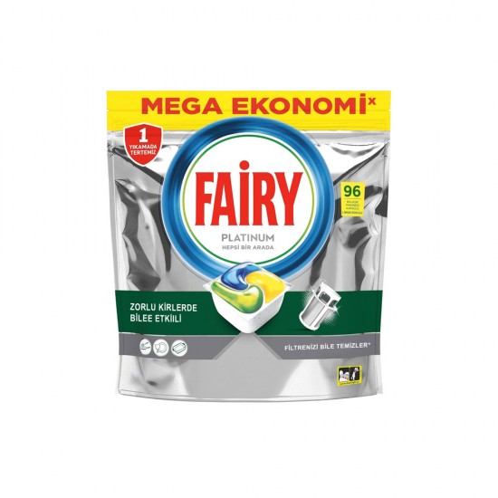 قرص ظرفشویی فیری Fairy پلاتینوم بسته 96 عددی