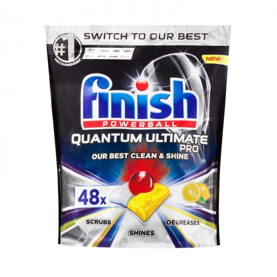 قرص ظرفشویی Finish Quantom Max بسته 48 عددی