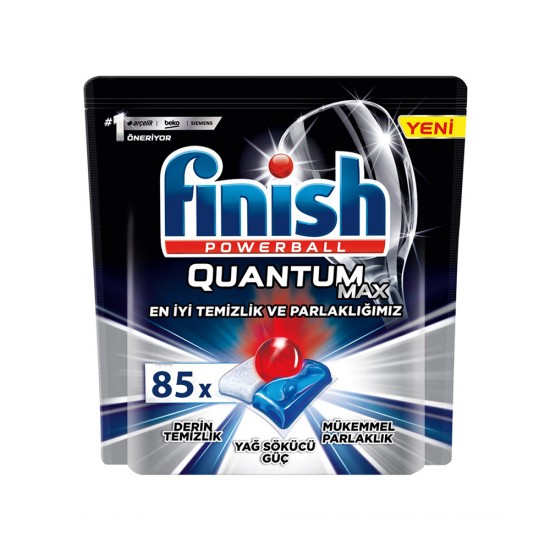 قرص ظرفشویی Finish Quantom Max بسته 85 عددی