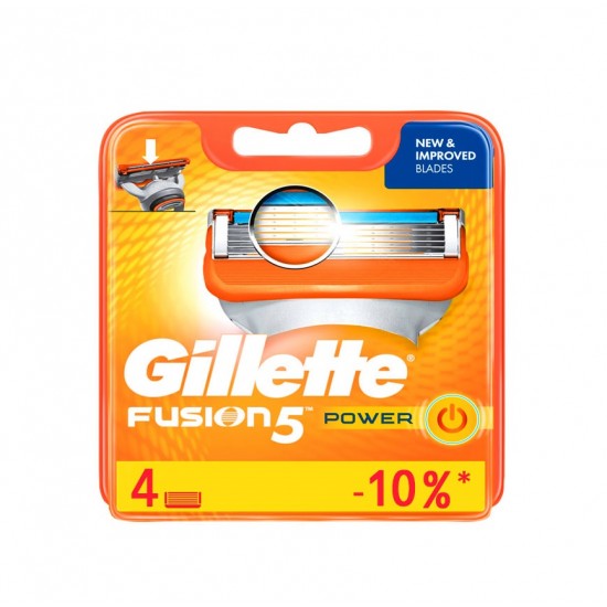 یدک ژیلت فیوژن پاور Gillette Fusion 5 پنج لبه بسته 4 عددی