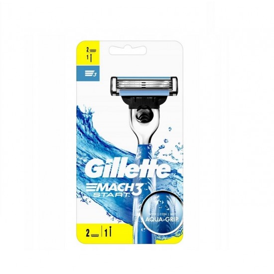 ست اصلاح ژیلت مچ تری استارت Gillette Match3 Start اصل آلمان حاوی دسته و 2 عدد یدک