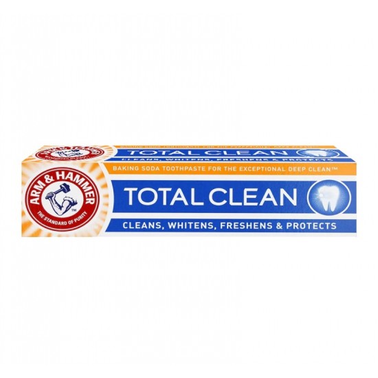 خمیر دندان هامر Arm & Hammer مدل Total Clean اصل انگلیس 125 گرمی