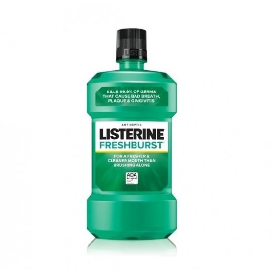 دهانشویه نعنایی لیسترین Listerine مدل Fresh Burst حجم 500 میل