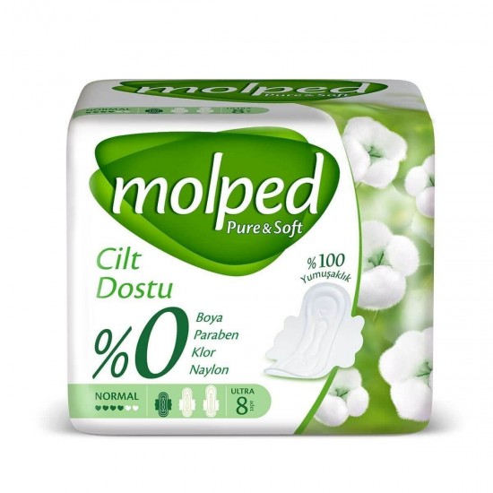 نوار بهداشتی مولپد Molped سایز Normal بسته 8 عددی