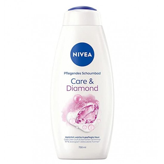 شامپو بدن نیوا NIVEA اورجینال آلمان مدل Care & Diamond حجم 750 میل