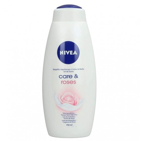 شامپو بدن نیوا NIVEA اورجینال آلمان مدل Care & Roses حجم 750 میل