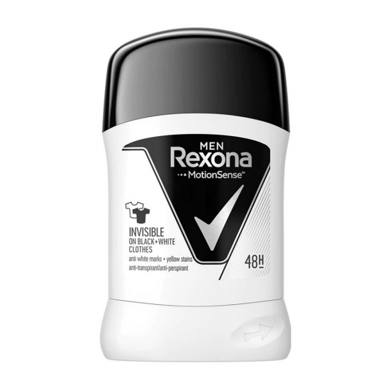 مام صابونی رکسونا Rexona مردانه مدل Invisible Black and White وزن 40 گرم