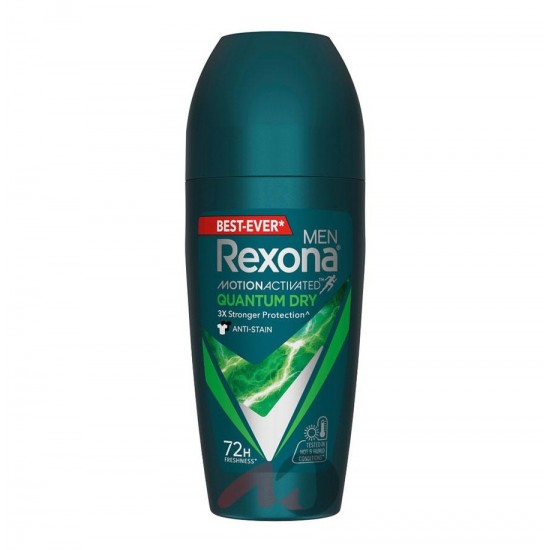 مام رولی رکسونا Rexona مردانه 72 ساعته مدلQuantom Dry  حجم 45 میل