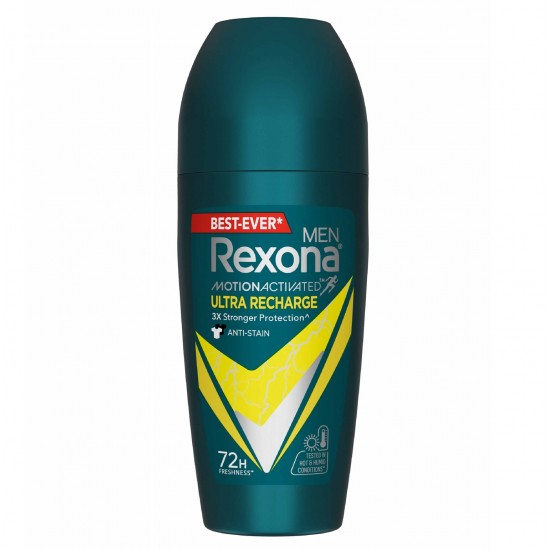 مام رولی رکسونا Rexona مردانه 72 ساعته مدل Ultra Recharge حجم 45 میل