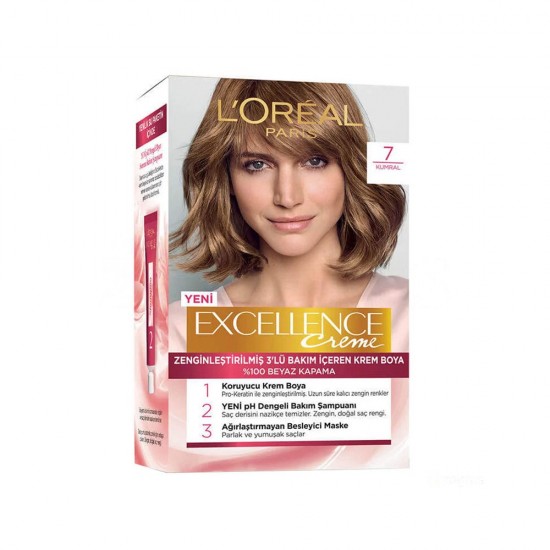 کیت رنگ مو لورال Loreal Excellence شماره 7