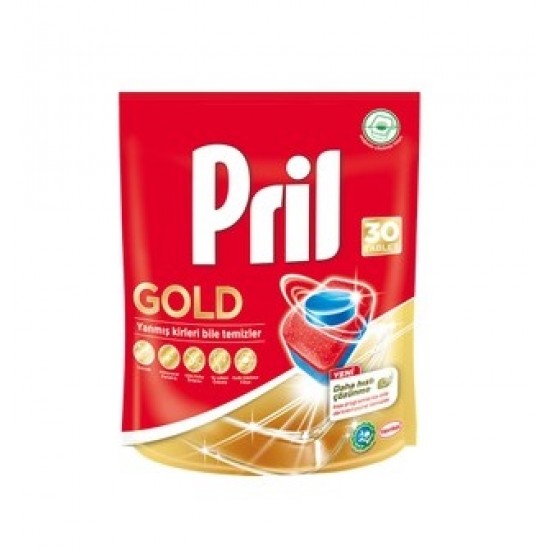 قرص ماشین ظرفشویی پریل مدل Pril Gold بسته 30 عددی