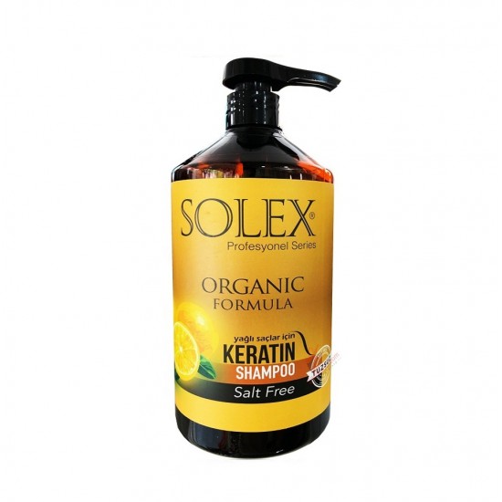 شامپو سولکس کراتینه  Solex بدون نمک حاوی عصاره لیمو مناسب موهای چرب حجم 1000 میل